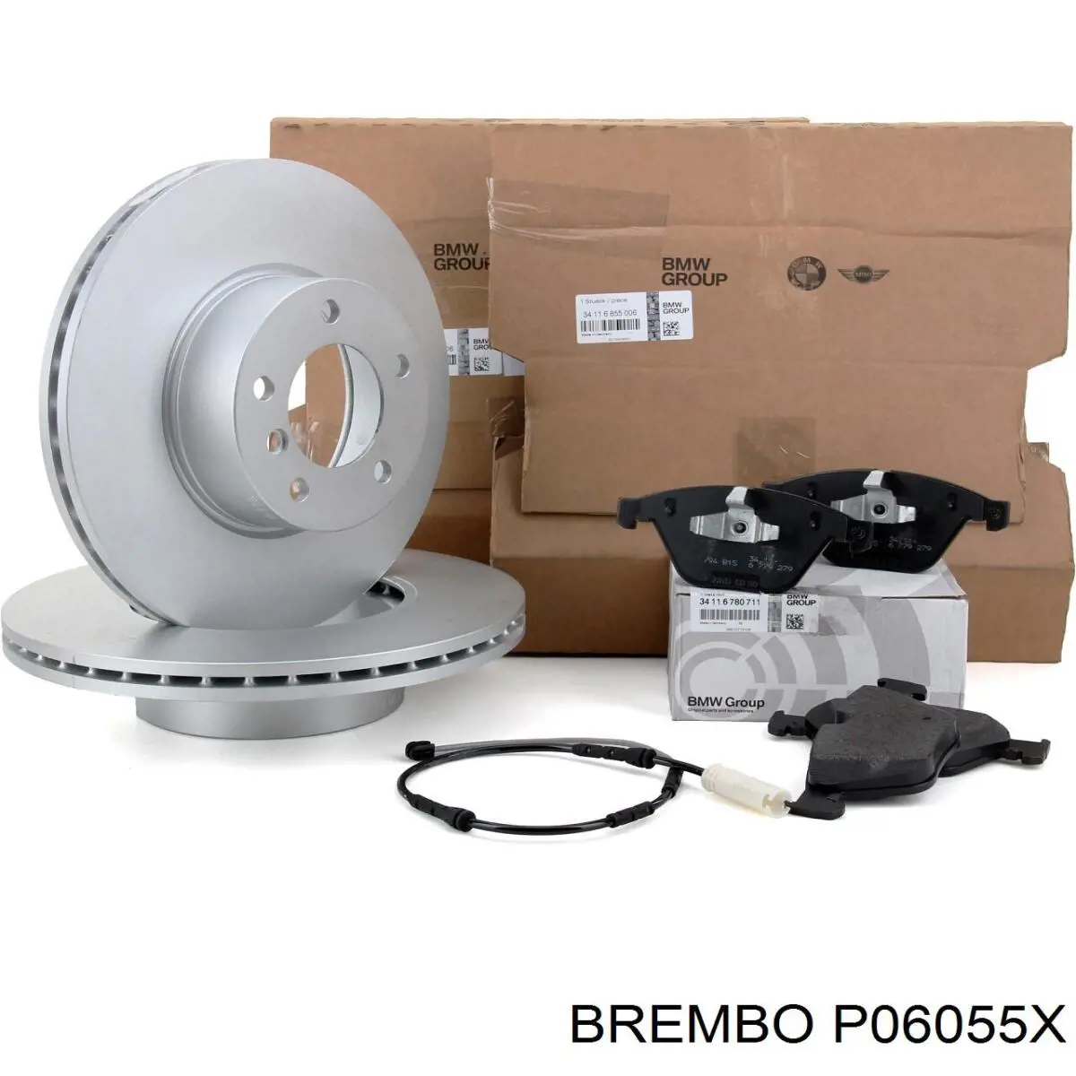 Колодки гальмівні передні, дискові P06055X Brembo