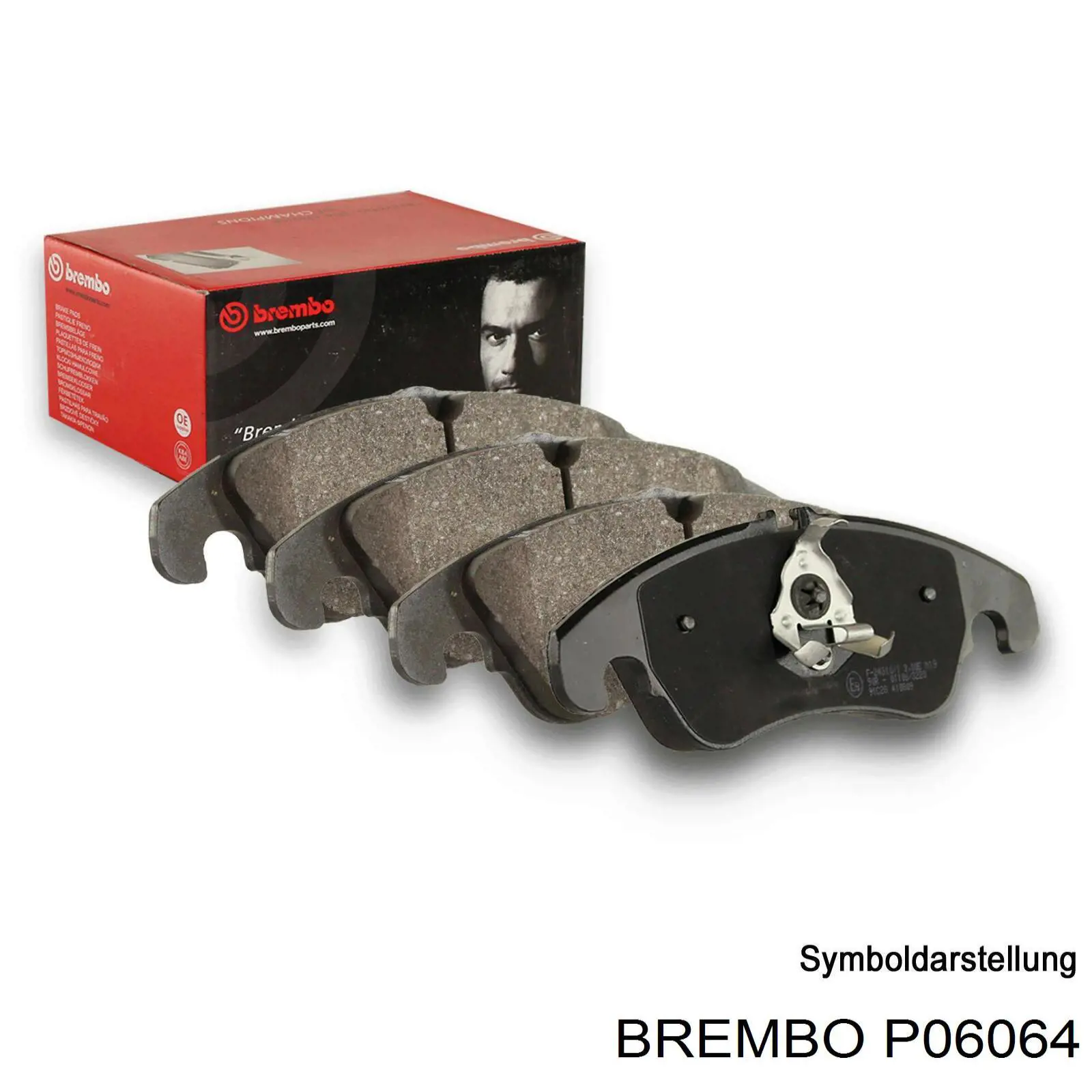 P06064 Brembo Колодки гальмівні задні, дискові
