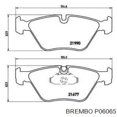 Гальмівні колодки Brembo P06065 ціна, від 38.75 USD