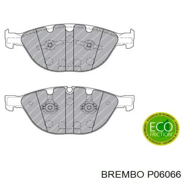 Тормозні колодки Brembo P06066