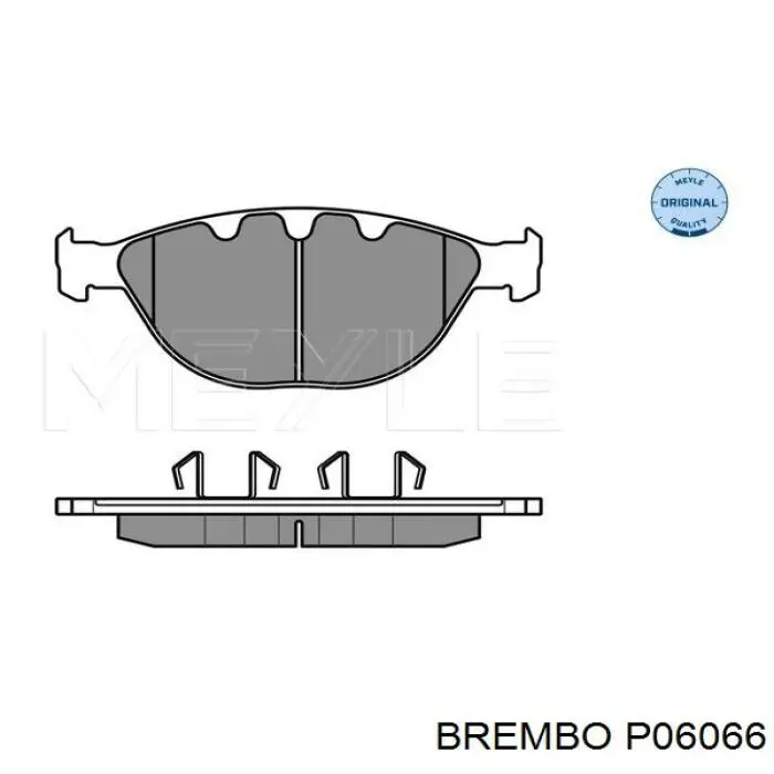P06066 Brembo колодки гальмівні передні, дискові