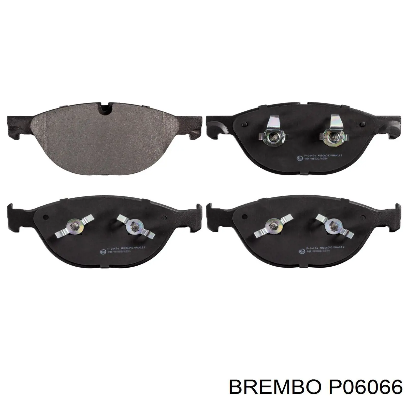 Купити P06066 Brembo Колодки гальмівні передні, дискові