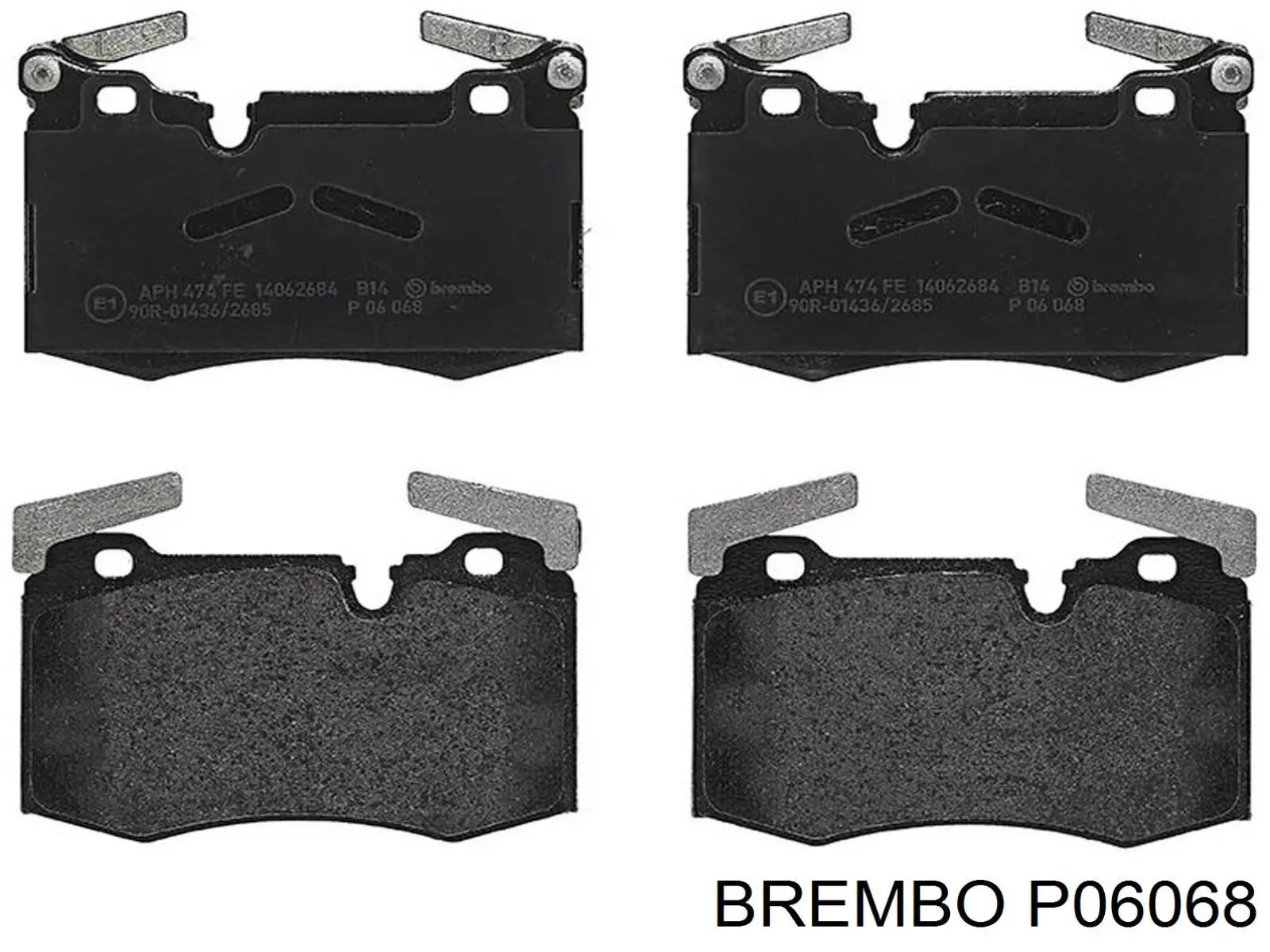 P06068 Brembo колодки гальмівні передні, дискові