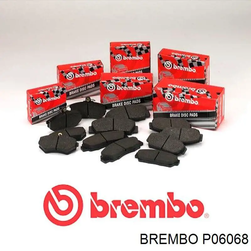 Купити P06068 Brembo Колодки гальмівні передні, дискові
