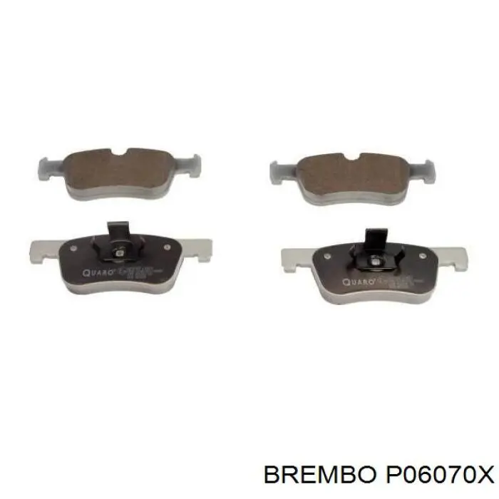 Купити P06070X Brembo Колодки гальмівні передні, дискові