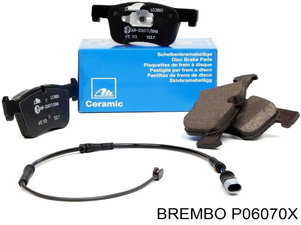 P06070X Brembo Передні гальмівні колодки