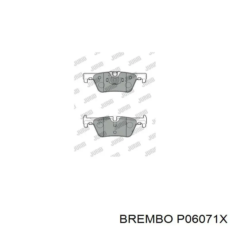 Задні дискові колодки Brembo P06071X