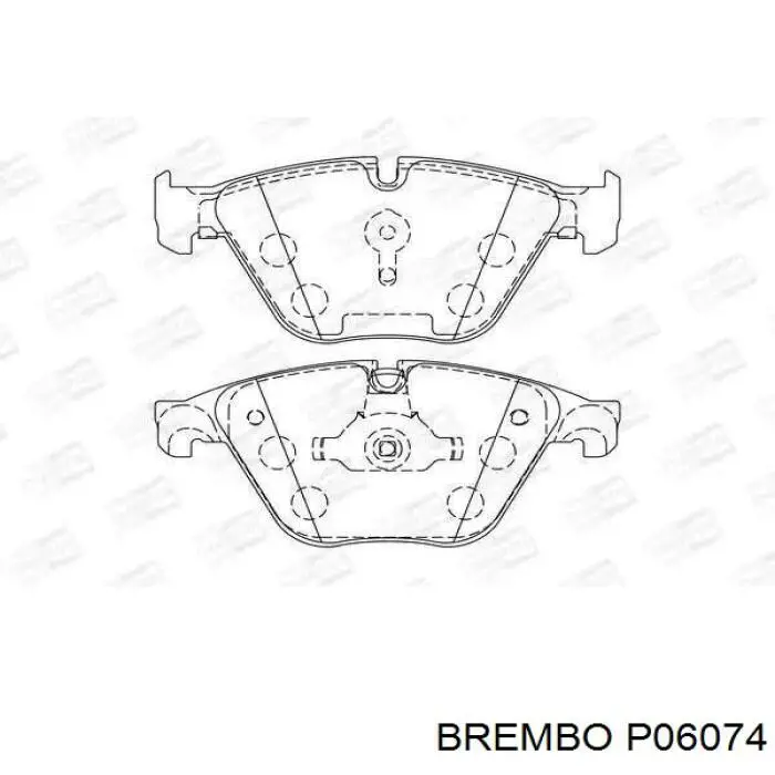 Передні тормозні колодки P06074 Brembo