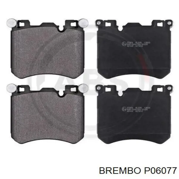 Купити P06077 Brembo Колодки гальмівні передні, дискові