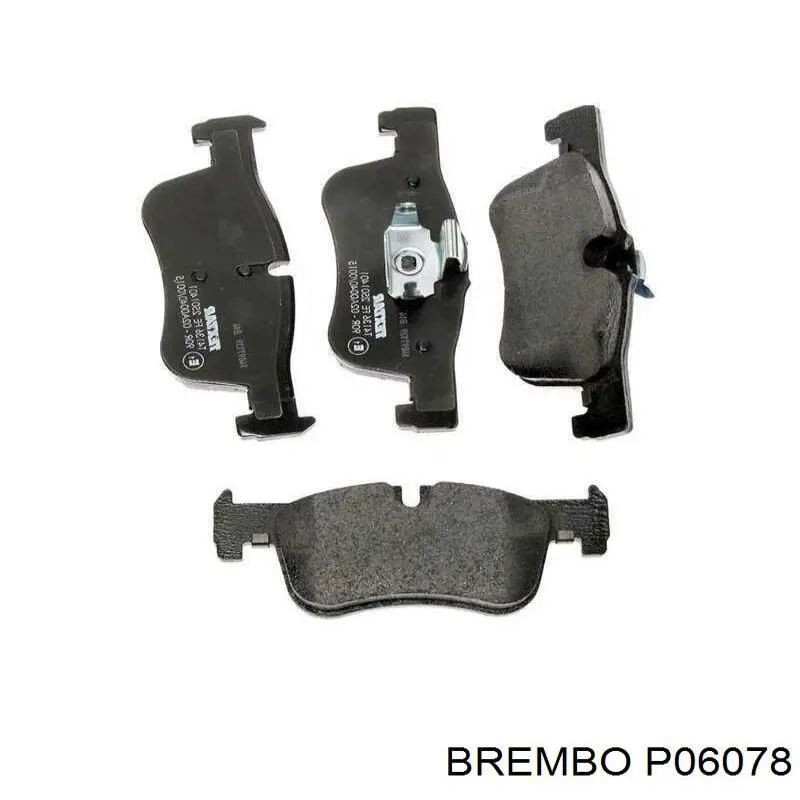 P06078 Brembo колодки гальмівні передні, дискові