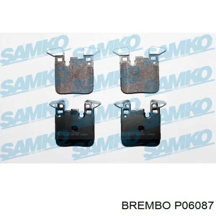 Задні гальмівні колодки Brembo P06087 ціна, від 89.02 USD