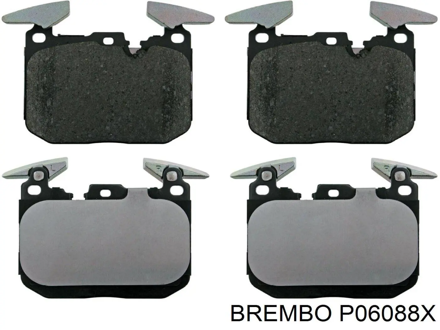 Колодки гальмівні передні, дискові P06088X Brembo