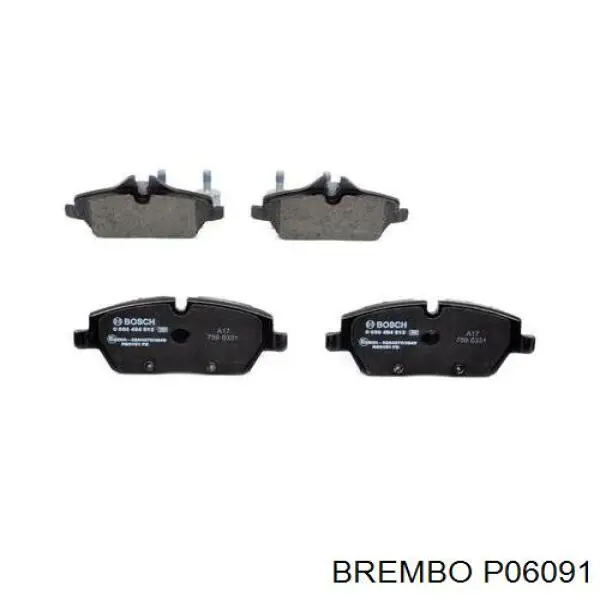 Гальмівні колодки Brembo P06091 ціна, від 51.34 USD