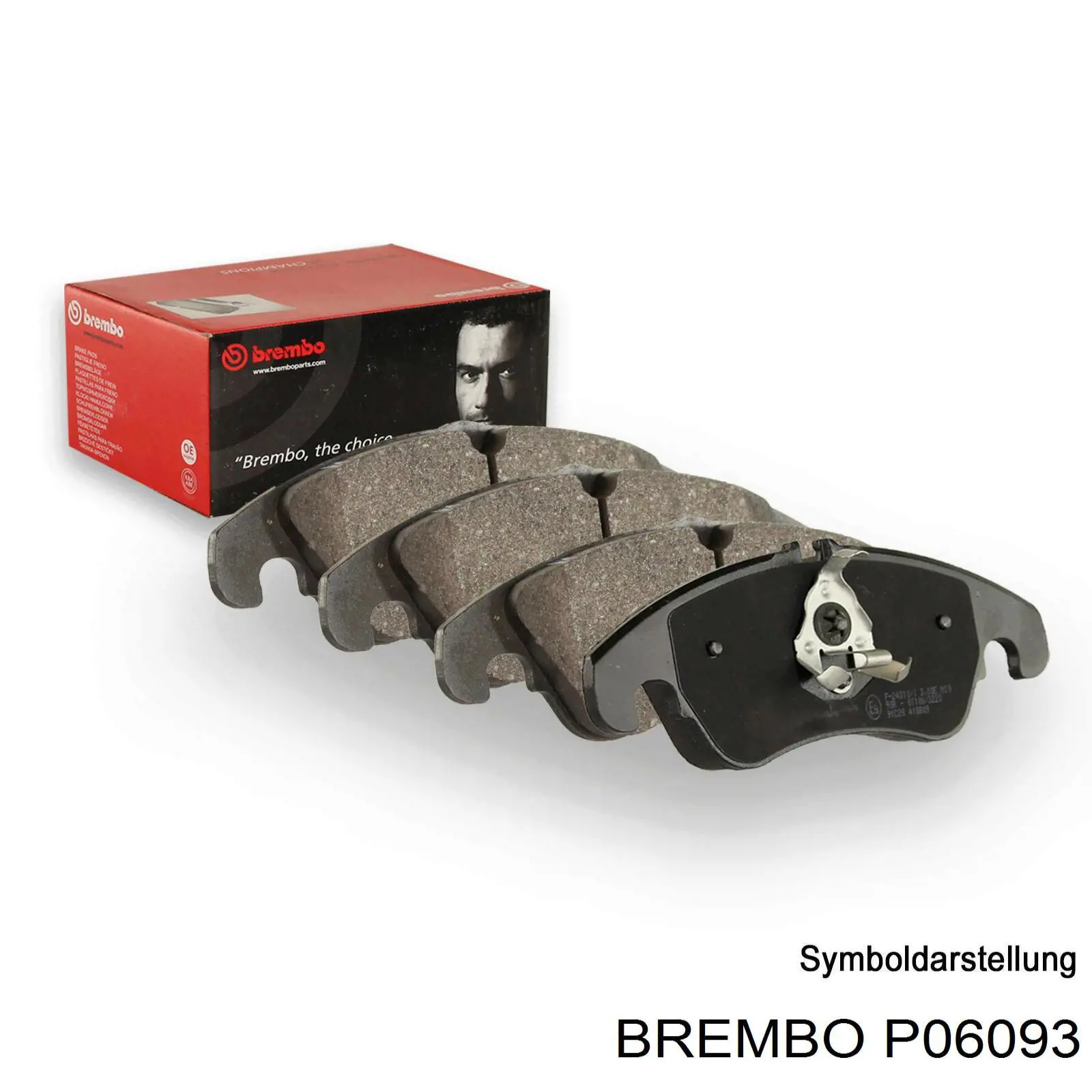 P06093 Brembo колодки гальмівні передні, дискові