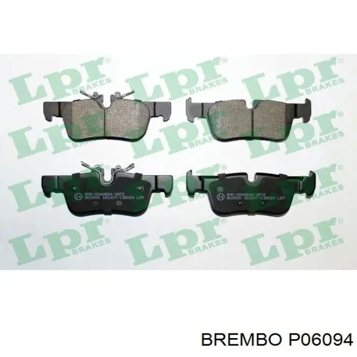 Задні гальмівні колодки P06094 Brembo