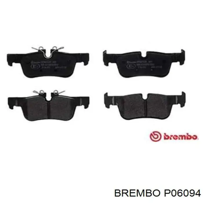 P06094 Brembo колодки гальмові задні, дискові