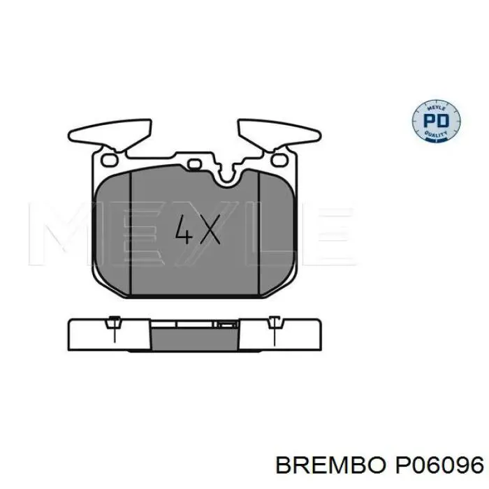 Передні тормозні колодки P06096 Brembo