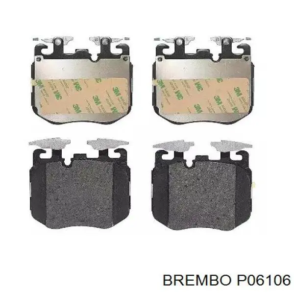 Гальмівні колодки Brembo P06106 ціна, від 194.40 USD