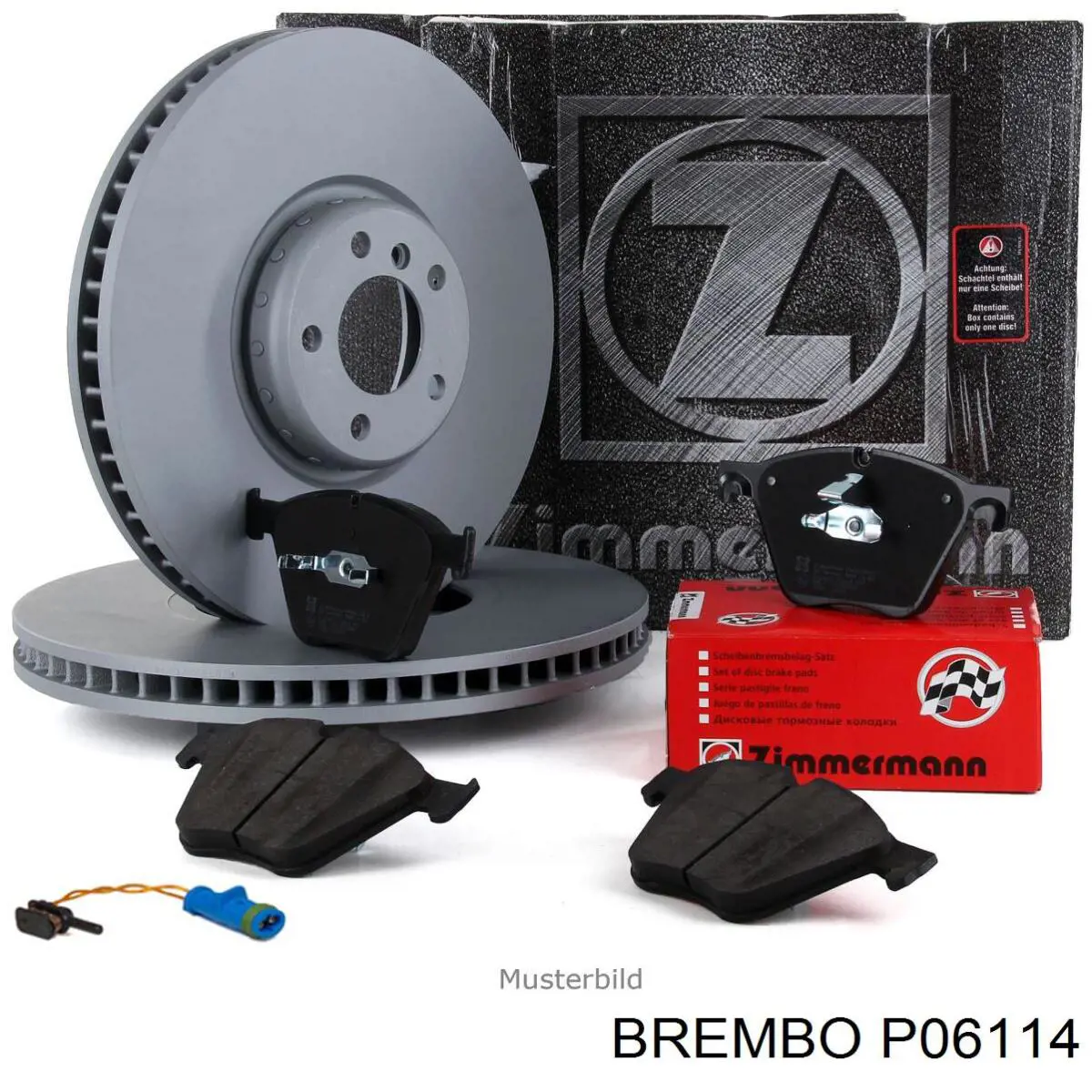 Колодки гальмові задні, дискові P06114 Brembo