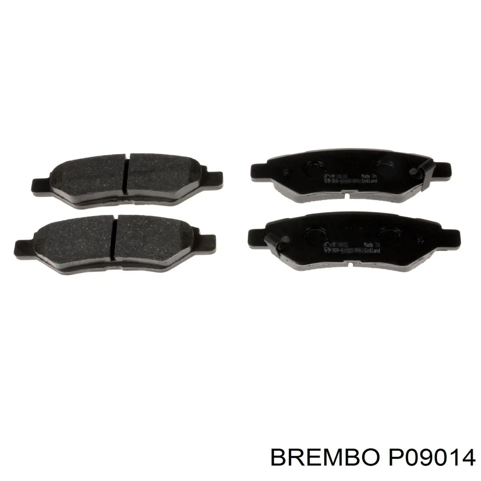 P09014 Brembo колодки гальмові задні, дискові
