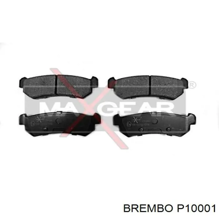 Задні гальмівні колодки P10001 Brembo