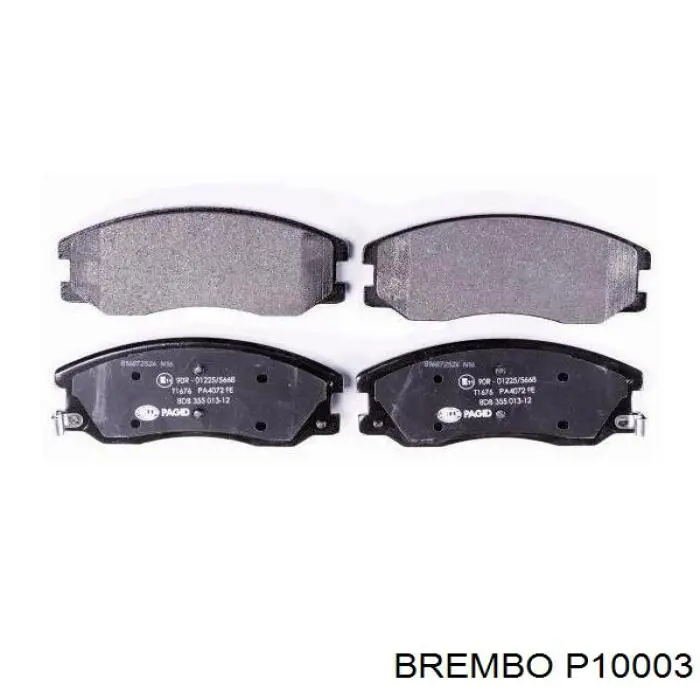 Купити P10003 Brembo Колодки гальмівні передні, дискові