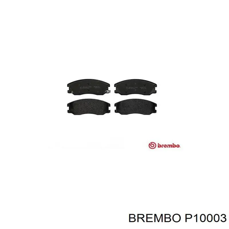 P10003 Brembo колодки гальмівні передні, дискові