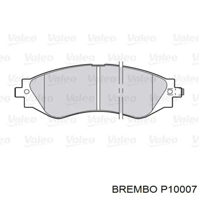 Купити P10007 Brembo Колодки гальмівні передні, дискові