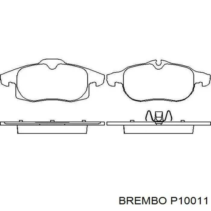 Гальмівні колодки Brembo P10011 ціна, від 22.84 USD