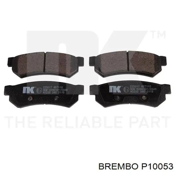Задні гальмівні колодки Brembo P10053 ціна, від 15.43 USD