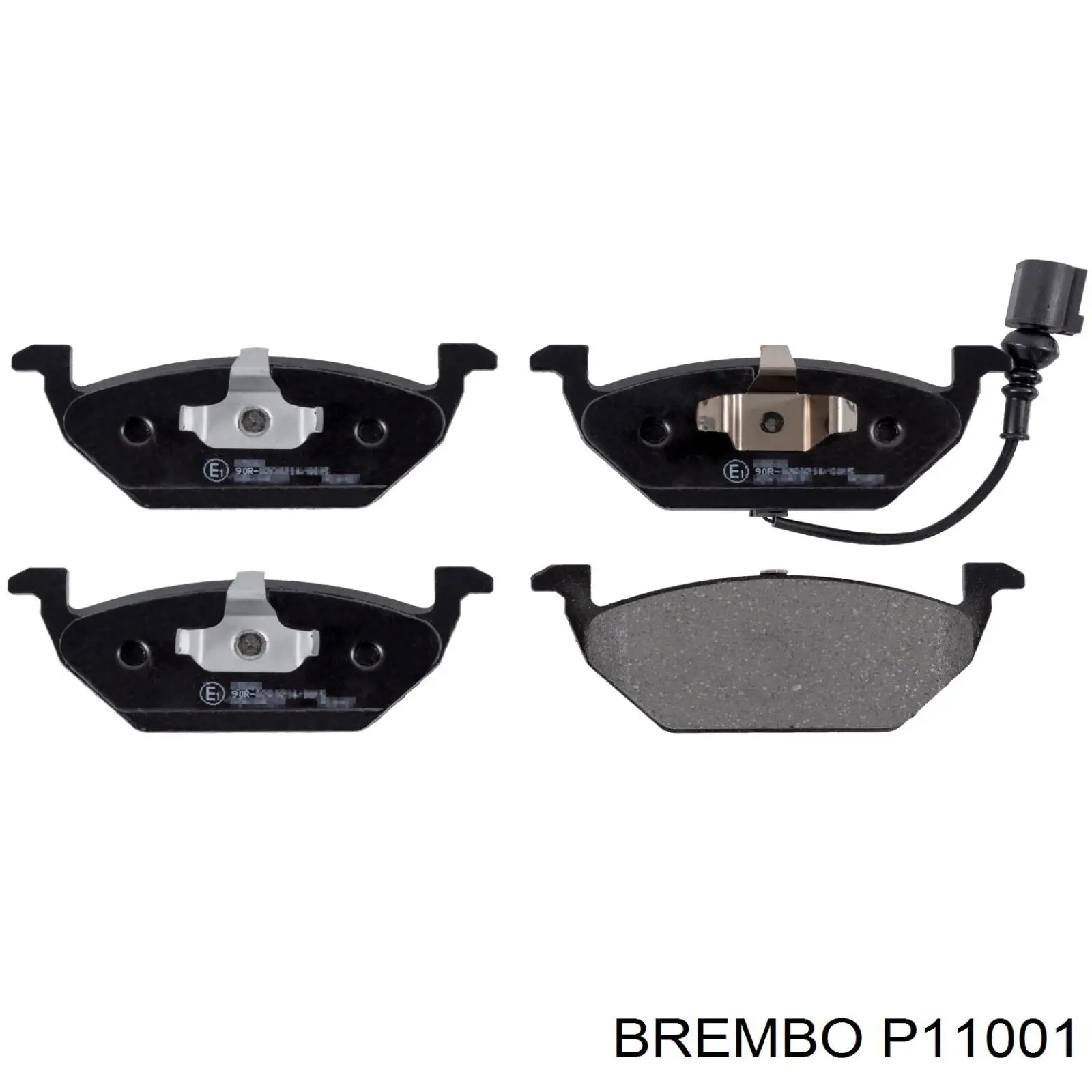 P11001 Brembo колодки гальмівні передні, дискові