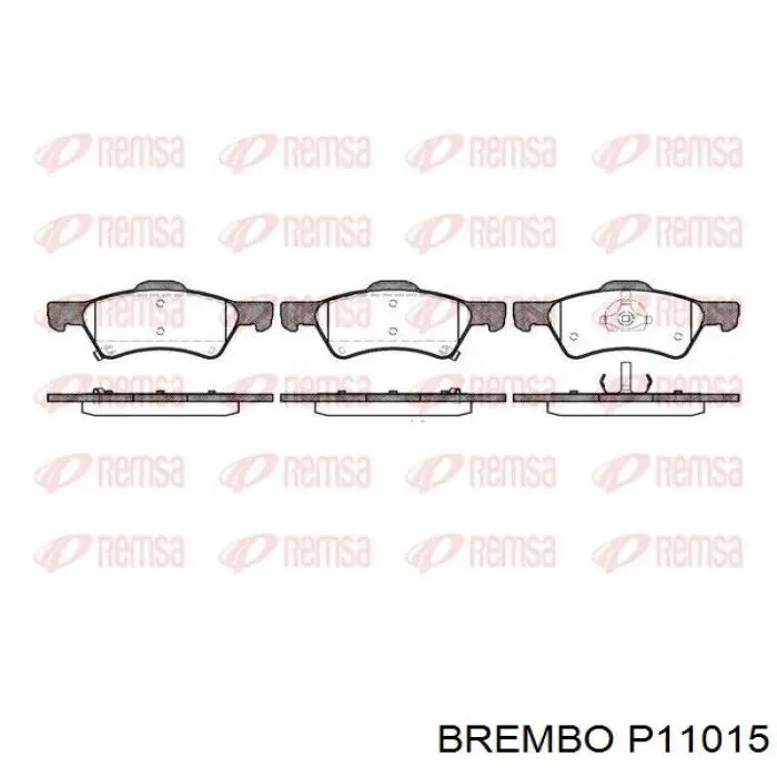 Гальмівні колодки Brembo P11015 ціна, від 28.76 USD