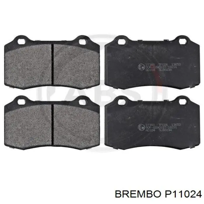 P11024 Brembo колодки гальмові задні, дискові