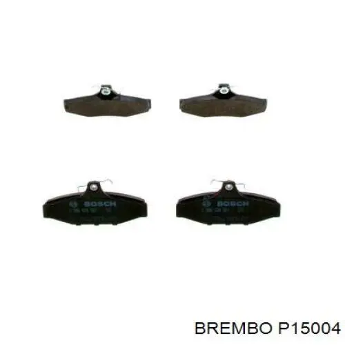 P15004 Brembo колодки гальмові задні, дискові