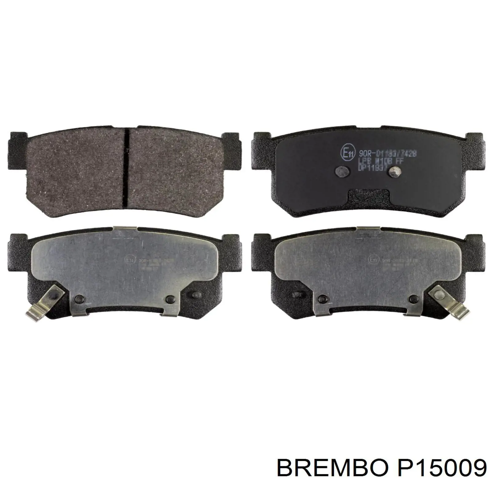 Задні гальмівні колодки P15009 Brembo