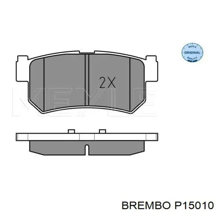 Задні гальмівні колодки P15010 Brembo