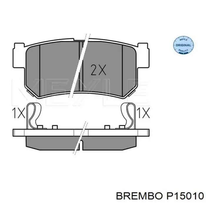 Купити P15010 Brembo Задні колодки
