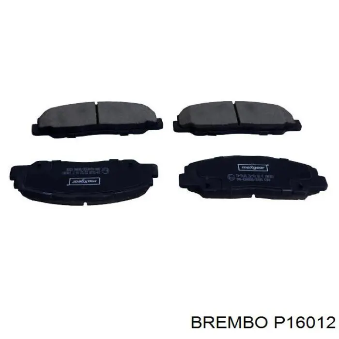 Колодки гальмівні передні, дискові P16012 Brembo