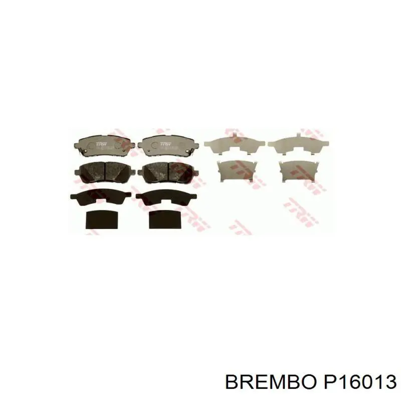Передні тормозні колодки P16013 Brembo