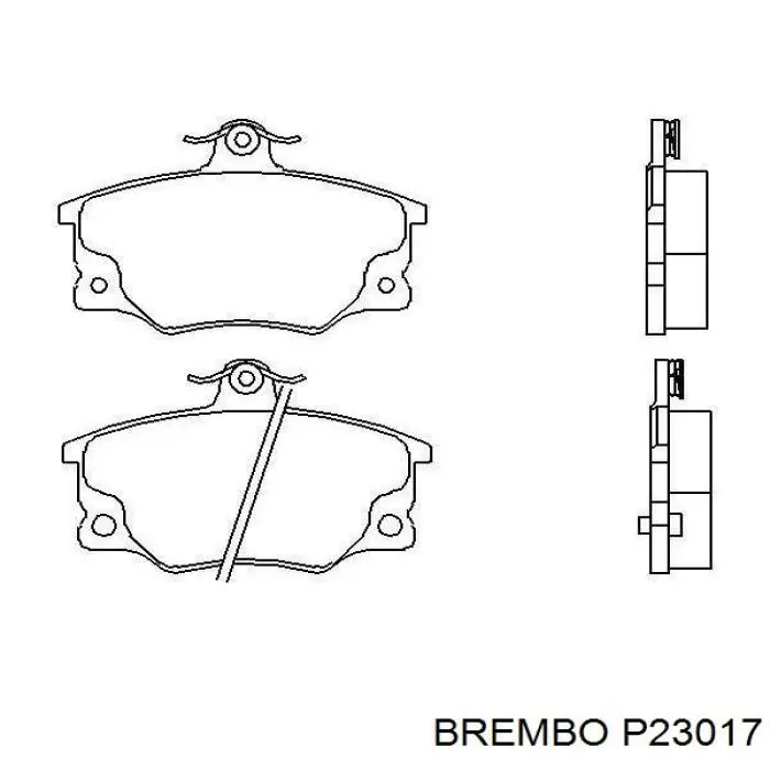 Купити P23017 Brembo Колодки гальмівні передні, дискові