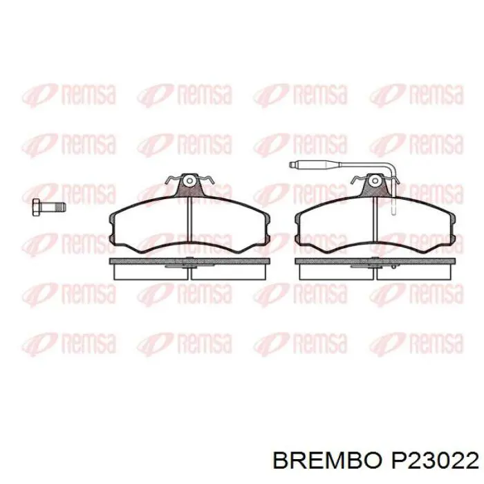 Гальмівні колодки Brembo P23022 ціна, від 15.39 USD