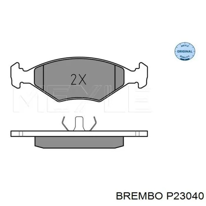 P23040 Brembo колодки гальмівні передні, дискові