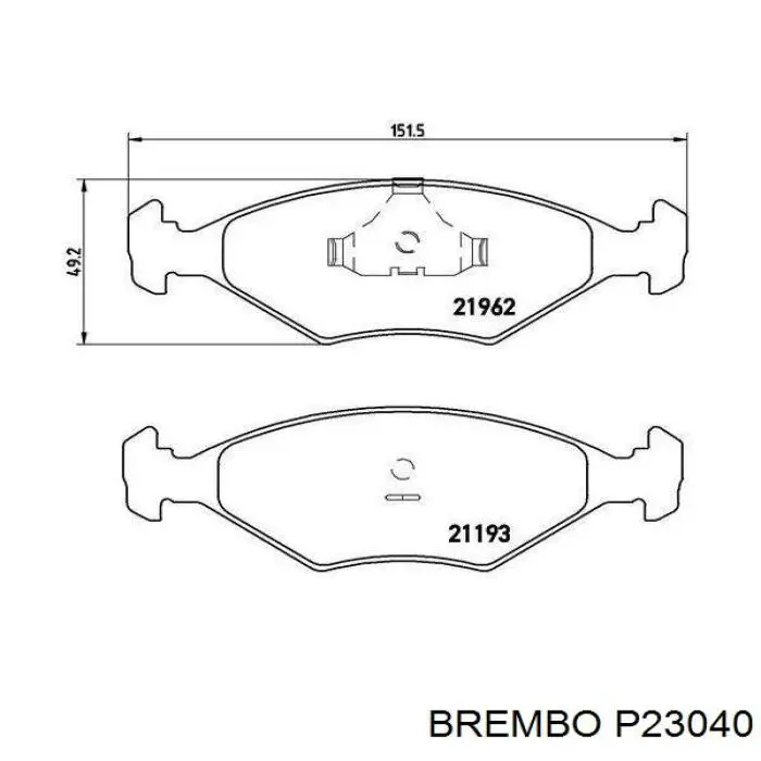 Передні тормозні колодки 71773141 Fiat/Alfa/Lancia