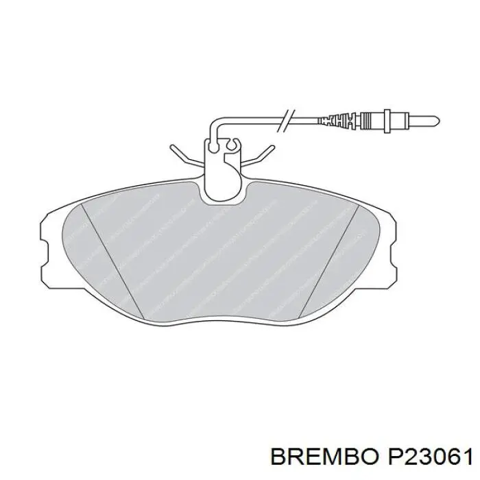 Передні тормозні колодки P23061 Brembo