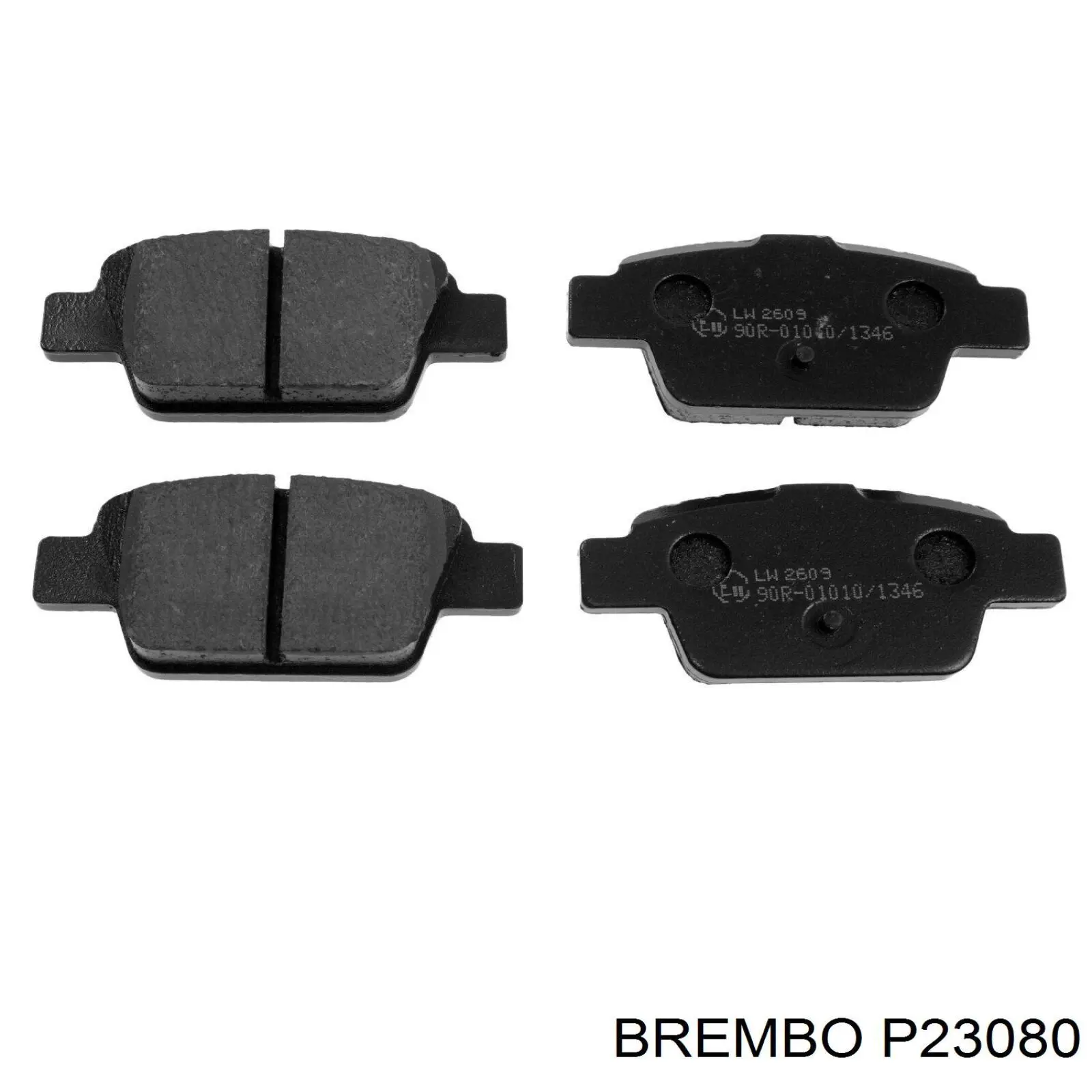 Купити P23080 Brembo Задні колодки