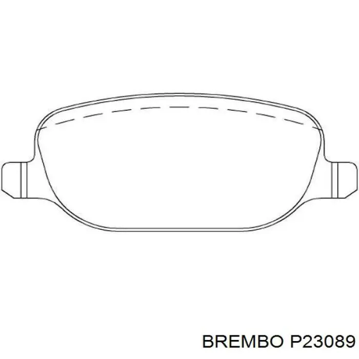 Купити P23089 Brembo Задні колодки