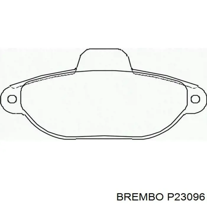 Купити P23096 Brembo Колодки гальмівні передні, дискові