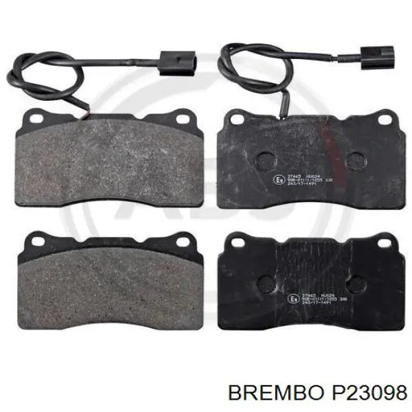 P23098 Brembo колодки гальмівні передні, дискові