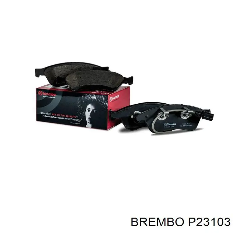 P23103 Brembo колодки гальмівні передні, дискові