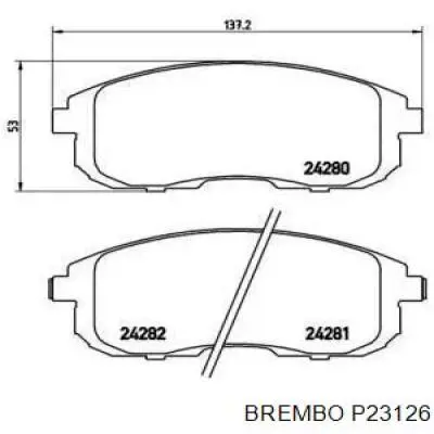 Гальмівні колодки Brembo P23126 ціна, від 23.14 USD